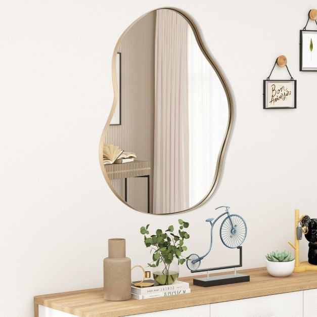Coast Asymmetrische wandspiegel - 78 x 56 cm - Goud
