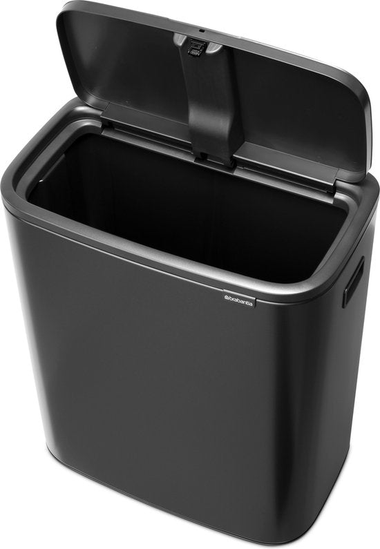 Brabantia Bo Touch Bin Prullenbak - 1 vak - 60 liter - Confident Grey