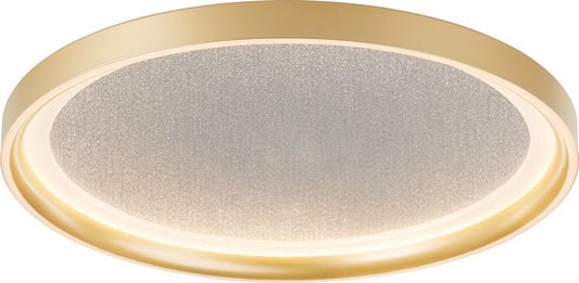 Brilliant Quito Plafondlamp – LED 30W – Ø42 cm – Goud – Modern Design met Glittereffect – 3-Staps Dimbaar
