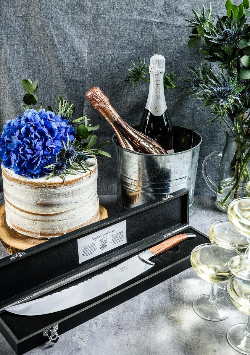 Laguiole Style de Vie Champagnesabel - in giftbox - Rozenhout