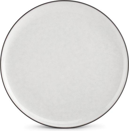 S|P Collection Plat bord 20cm wit Fina (Set van 4)