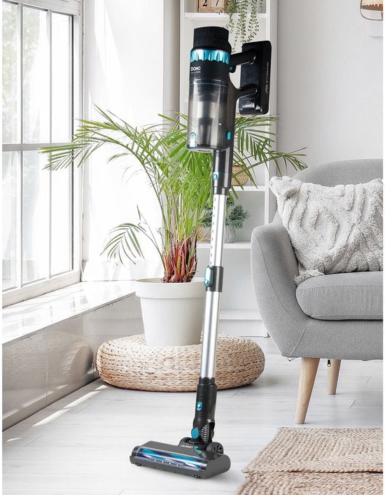 DOMO DO244SV Steelstofzuiger BLDC 2-in-1 - 0,8 L – 29,6 V - 60 min autonomie