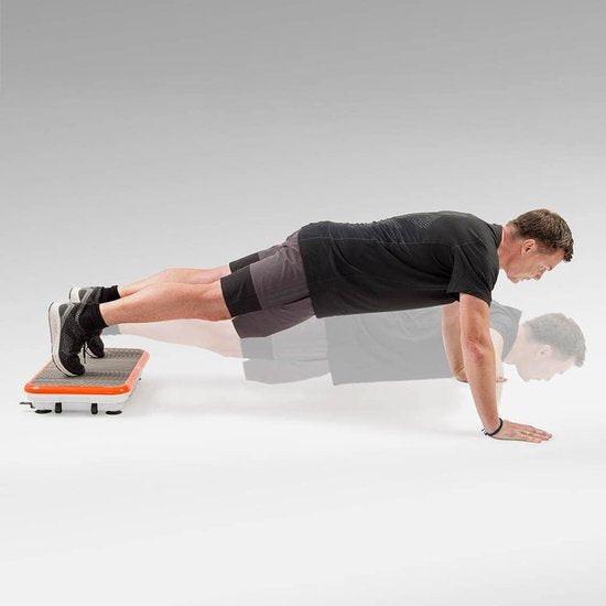 Vibro Shaper - trilplaat met oscillatietechnologie verstevigt het lichaam - powerplate belast alle spiergroepen - inclusief power stretchbandjes