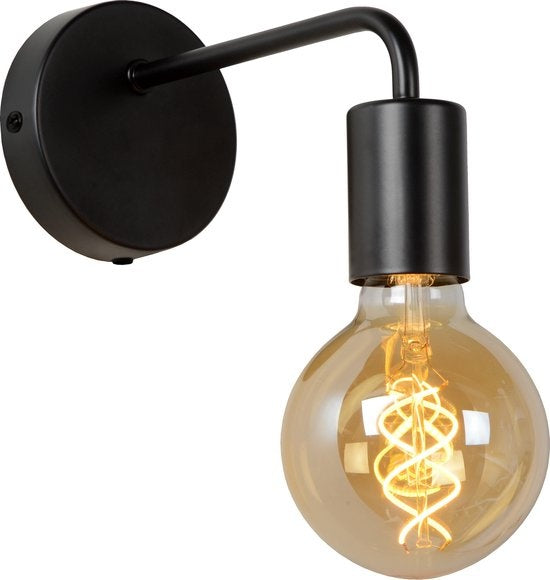 Lucide SCOTT Wandlamp - 1xE27 - Zwart