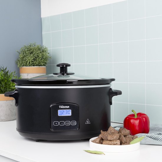 Tristar Slowcooker 180W - VS-3920 - 4.5L - Keramische binnenpan - Zwart