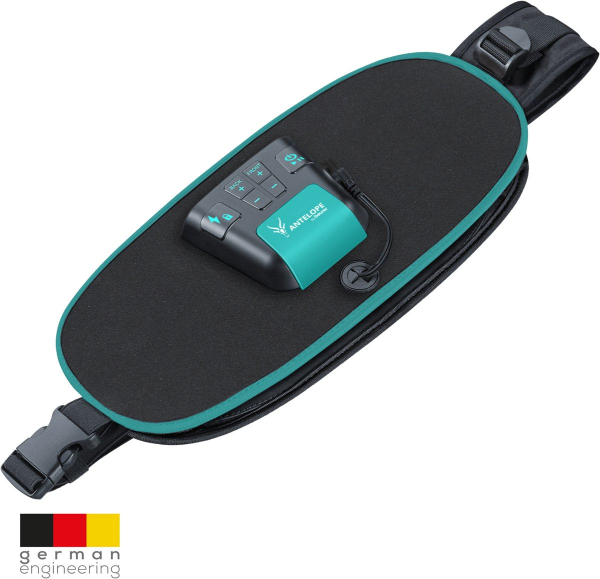 Antelope Corefit II EMS Trainer – Elektrische Buikspiertrainer & Rugspiertrainer – 9 Programma’s – Instelbare intensiteit - Taille 75–130 cm – Incl. Batterijen – Voor Mannen & Vrouwen