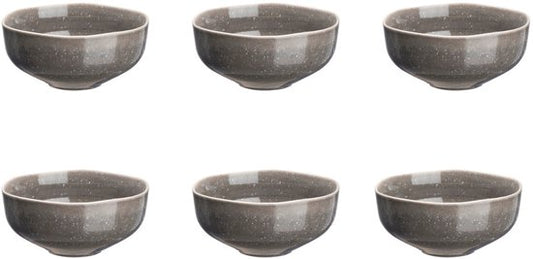 Kom STELLAR Ø14cm - 6 stuks - Betongrijs
