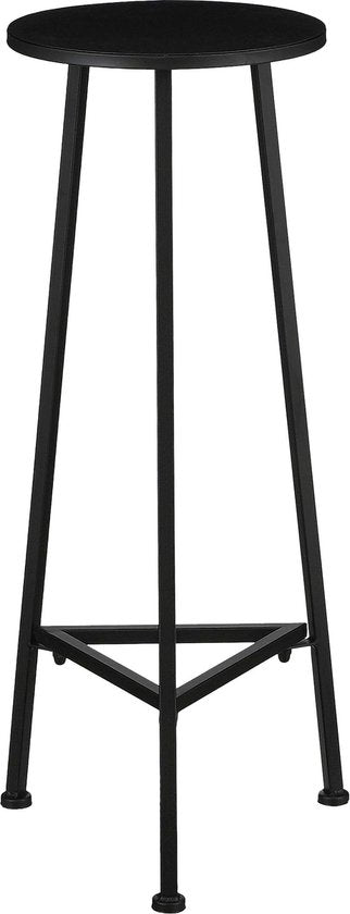 Mica Decorations Adine Plantentafel - H80 x Ø30 cm - Metaal - Zwart