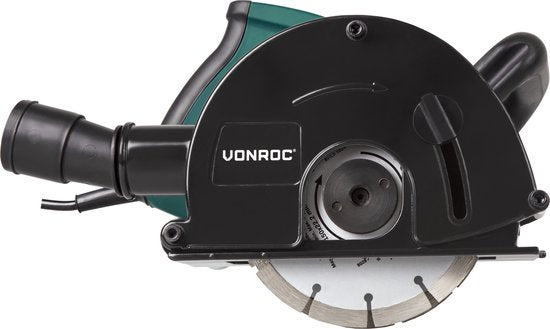 VONROC Muurfrees – max. 29 mm Sleufbreedte – 1700 W – Ø150 mm – Zwart