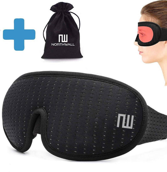 Slaapmasker 100% Verduisterend met Opbergzakje