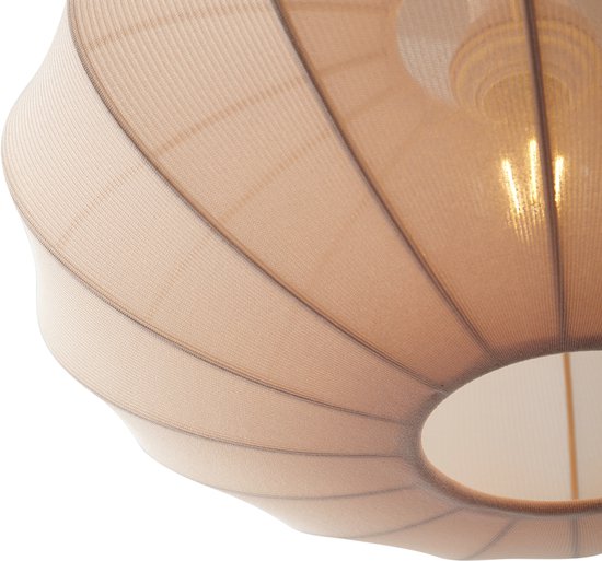 QAZQA bida - Japandi Hanglamp - 1 lichts - Ø 42 cm - Beige - Woonkamer | Slaapkamer | Keuken