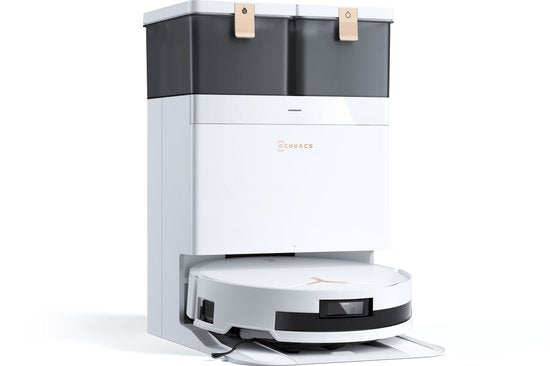 ECOVACS - DEEBOT T50 Max Pro Omni Gen 2 - Stofzuig- en dweilrobot - 18.500 Pa zuigkracht- Zelfreinigende Robotstofzuiger met Warmwater – Dweilsysteem - Automatisch Leegstation - Geschikt voor dierenharen
