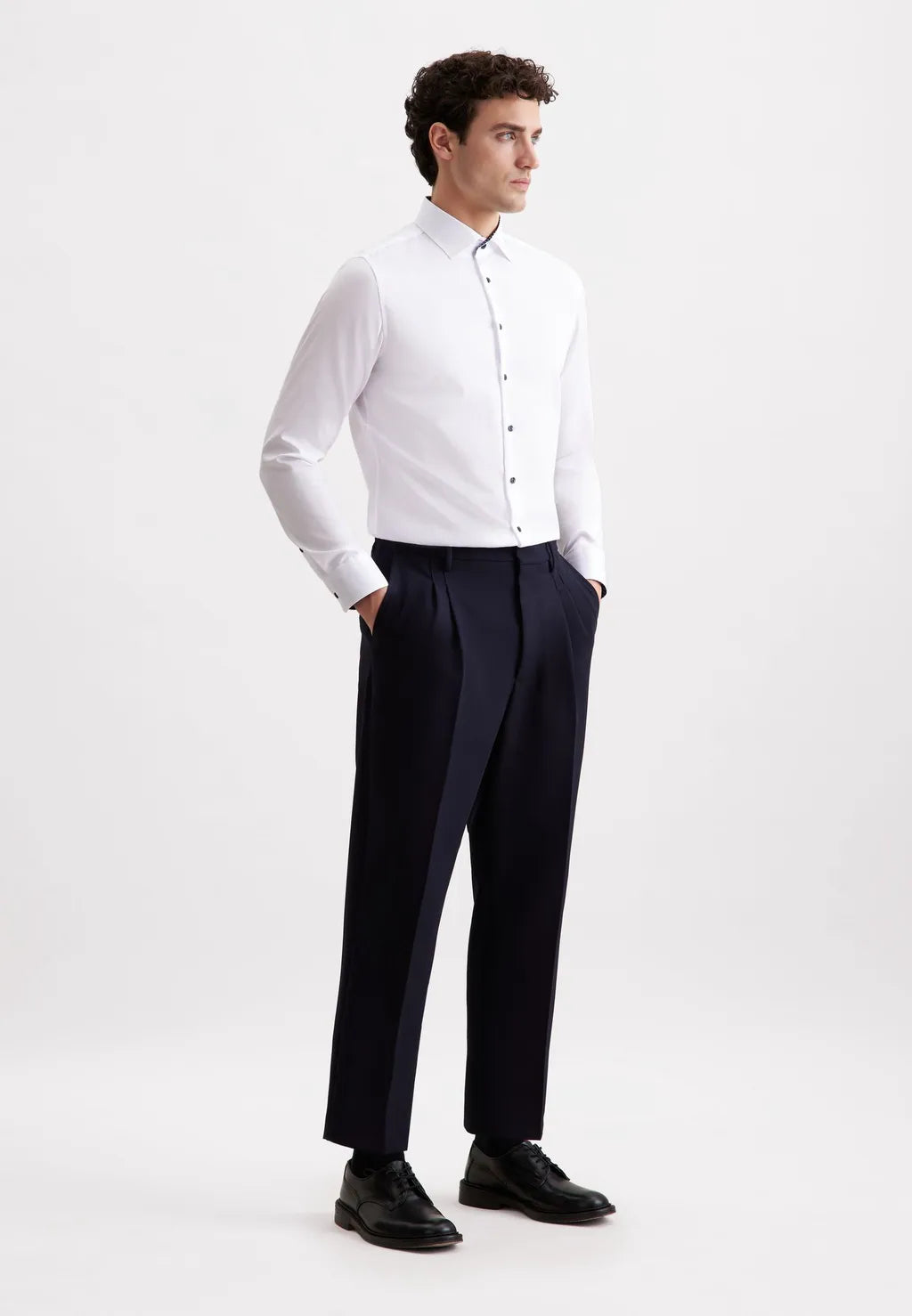 Seidensticker slim fit Seidensticker – Business Hemd Schwarze Rose – Maat 41 – Voorzien Van Slim Fit Pasvorm En Kentkraag En Extra Lange Mouwen – Voor Kantoor En Formele Gelegenheden – Wit Strijkvrij Katoenoverhemd, mouwlengte 7, popeline, wit - Maat 41