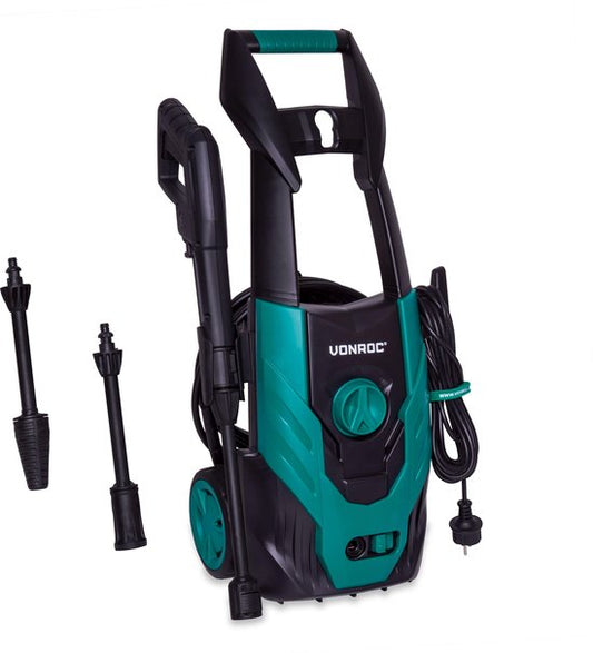 VONROC Hogedrukreiniger V14-1 - 1400W - 110 bar - 390 l/u - Incl. 5m slang, spuitstukken en accessoires