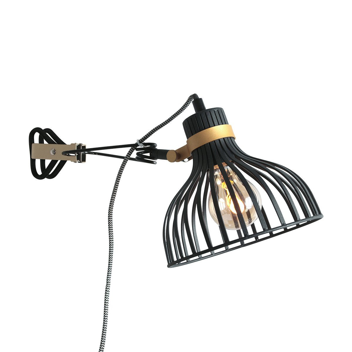 Anne Lighting wandlamp Dunbar - zwart - metaal - 3093ZW