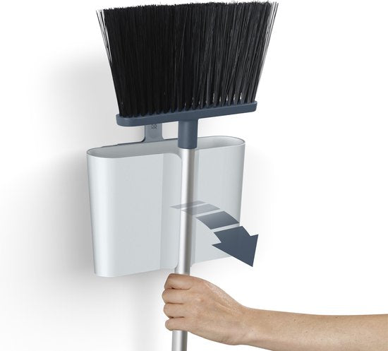 Joseph Joseph - CleanStore Veger Telescopisch met Muurbevestiging - Kunststof - Blauw