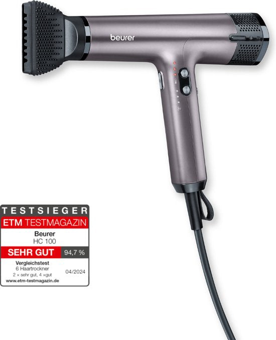 Beurer HC 100 Excellence Föhn - Met Diffuser - Droogt tot 20 % Sneller - Ultra Licht & Stil- Ionen technologie - 3 jaar garantie