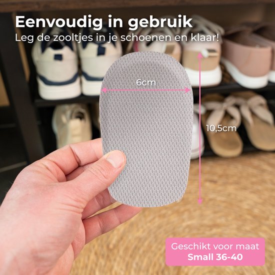 Nuvance Inlegzolen - 2.5cm Hakverhoger - Hielbeschermers - 2 Stuks - Maat 36-40 - Heren & Dames - Hielzooltjes - Roze