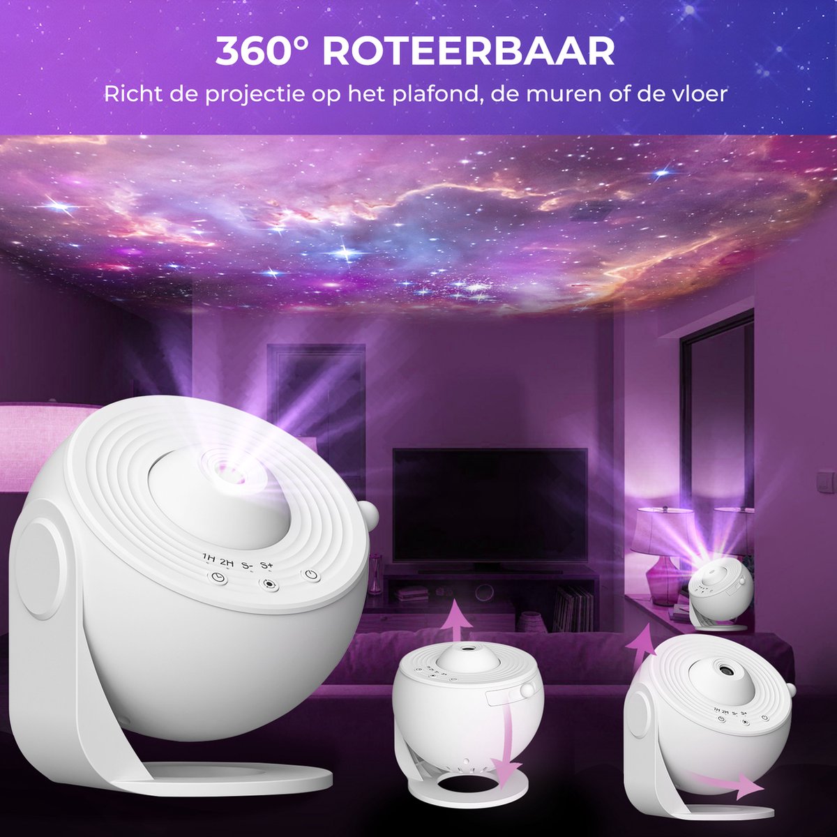 MostEssential Premium 12-in-1 Projectorlamp - 3000 lm - USB - White Edition
