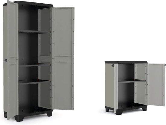 Keter Planet Lage Kast - 1 plank - 68x39x90cm - Grijs/Zwart