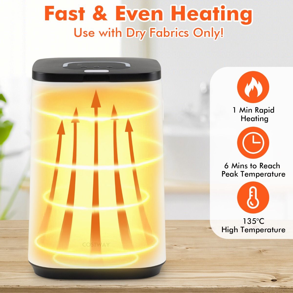 Coast Handdoekverwarmer - Luxe verwarmde emmer - 23 liter - Geschikt voor 3 handdoeken - Wit