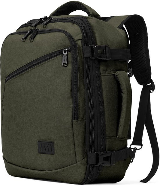 TRVLMORE Reistas - 25L Rugzak - Handbagage - Spatwaterdicht - Rugtas - Weekendtas - Dames en Heren - Groen