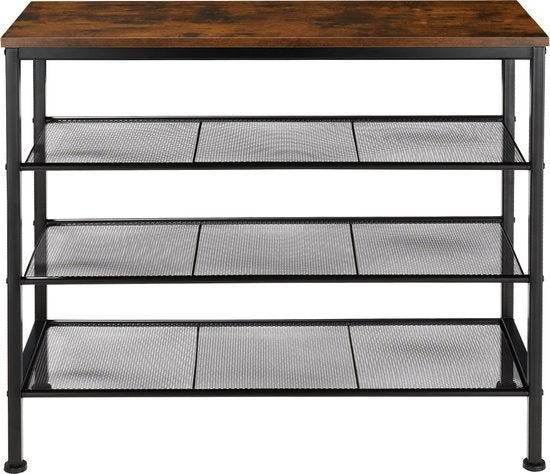 tectake® - Schoenenrek Newport industrial dark - 404293
