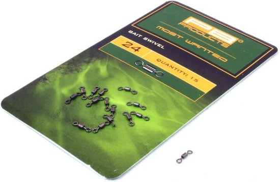 PB Products - Bait Swivel 24 - Maat 24 - 15 stuks