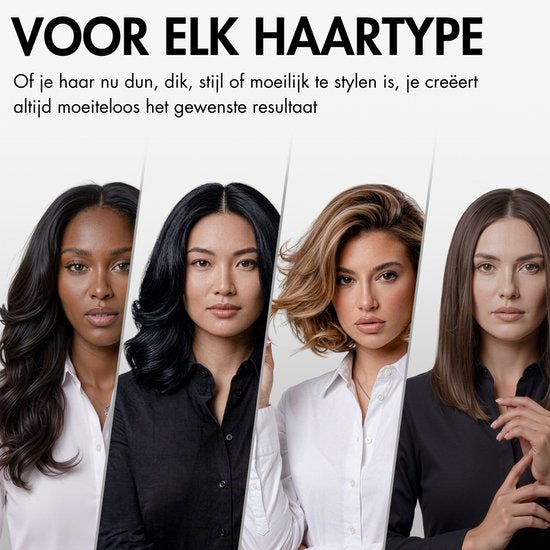 Sansbeauté® Blowout 3-in-1 Thermal Brush 38 mm - Keramische Warmteborstel - Multistyler - Airstyler - Krulborstel - Haarborstel - Stijlborstel - Warmteborstel - Volume en Krullen - Roterende Kabel