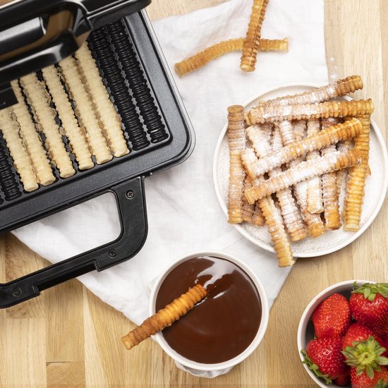 Tristar Wafelijzer - WF-1171 - 1000W - 15 wafelfrietjes - Anti-aanbaklaag - PFAS-vrij