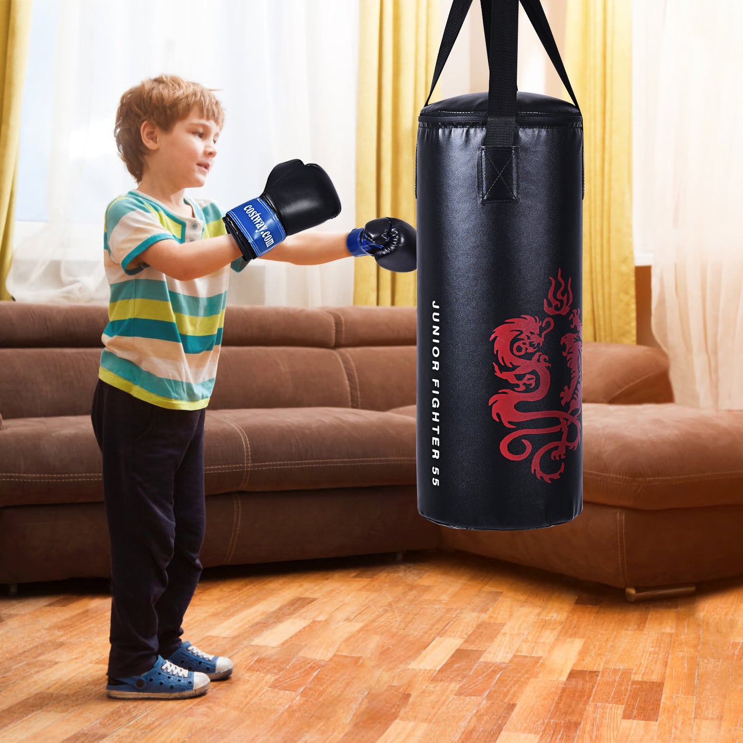 Coast 10kg Bokszak Met Bokshandschoenen Voor Kinderen
