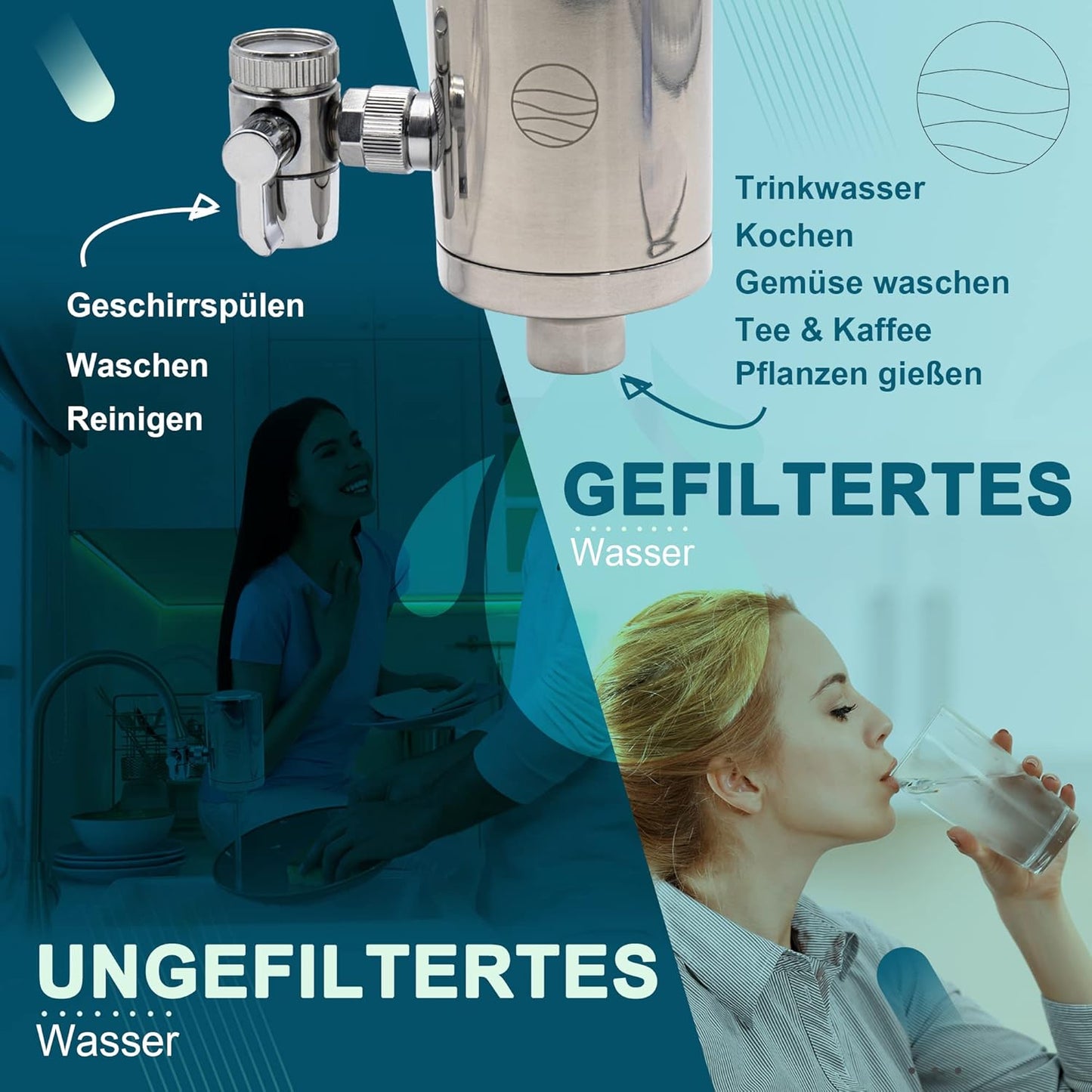 up!water Waterfilter – Natuurlijk, Fris & Duurzaam – Voor Heerlijk Drinkwater Uit De Kraan