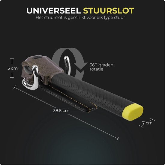Gtrise Stuurslot Voor Auto - Stoplock - Auto - Camper - Pro - Opbergtas
