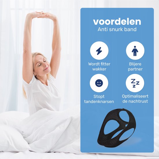 Anti snurk band - Verstelbaar - Snurken - Beugel - Kinband - Producten - Clip