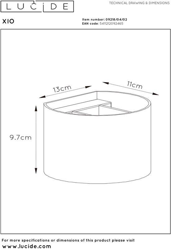 Lucide XIO - Wandlamp - LED Dimbaar - G9 - 1x3,5W 2700K - Verstelbare stralingshoek - Mat Goud / Messing
