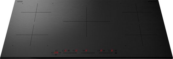 Inventum IKI9035MAT matte inbouw inductiekookplaat 90 cm - 2-fase - 5 kookzones - 2x Bridgefunctie - Boost - Timer - Kinderslot - Facetrand voorzijde - Elektrische kookplaat 5 pits - Mat Zwart