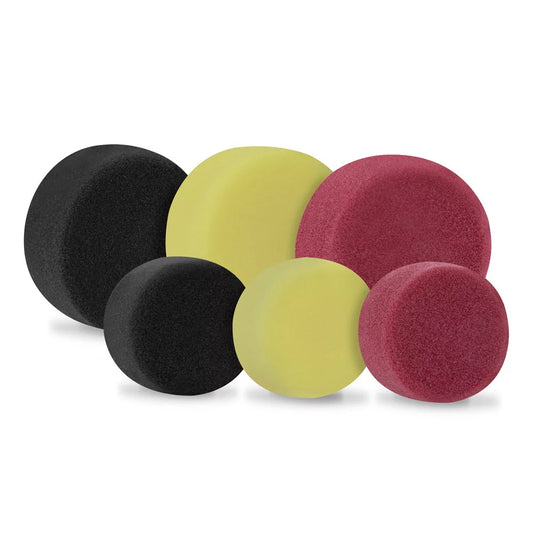 VONROC Polijstpads Set – 6-delig | Ø50 & 75 mm | Voor Grof Polijsten, Fijne Afwerking & Glans | Dual Action Polijstmachines