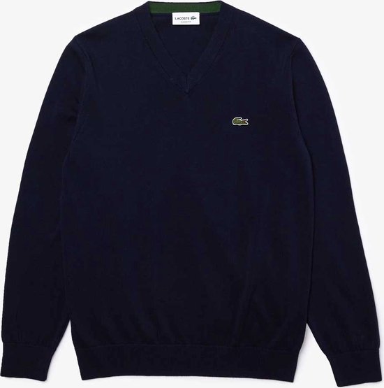 Lacoste Organisch Katoen V-hals Trui - Sporttruien - navy (marineblauw) - Mannen - Maat S