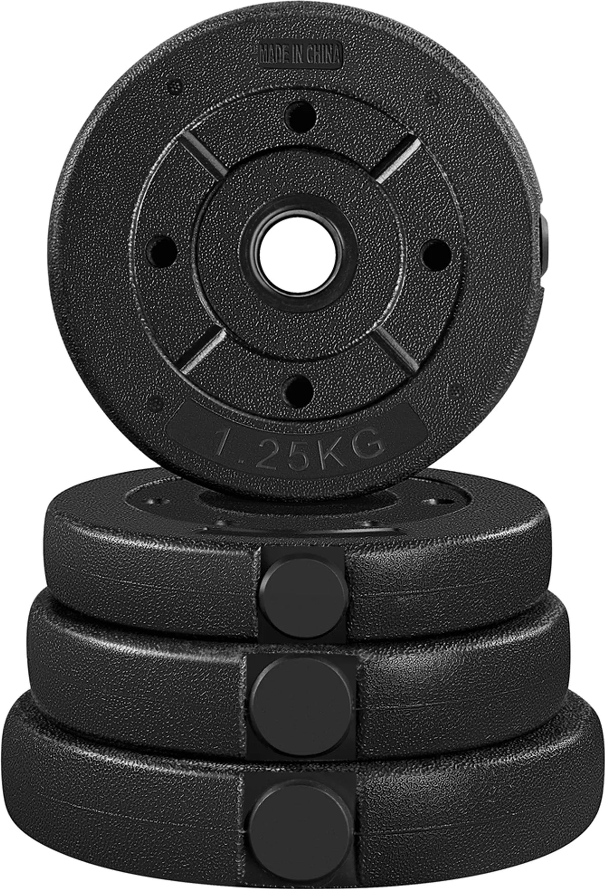 Yaheetech Dumbbellset 25 kg – Voorzien Van 12 Verstelbare Gewichtsschijven En Antislip Handgrepen En Stersluitingen – Voor Krachttraining En Spieropbouw – Zwart Kunststof Cement En Metaal – 43 x 21 x 21 cm