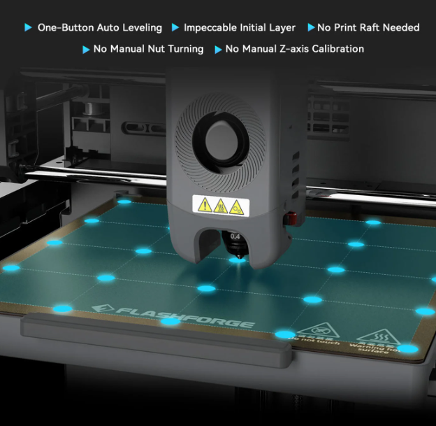 FlashForge Adventurer 5M 3D Printer - 600mm/s - 220x220x220mm - Direct Extruder