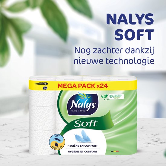 Nalys Soft Wit Toiletpapier - 2 Lagen - 96 Rollen