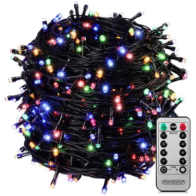 Monzana Lichtsnoer 400 LEDS – Afstandsbediening Timer – Multicolor