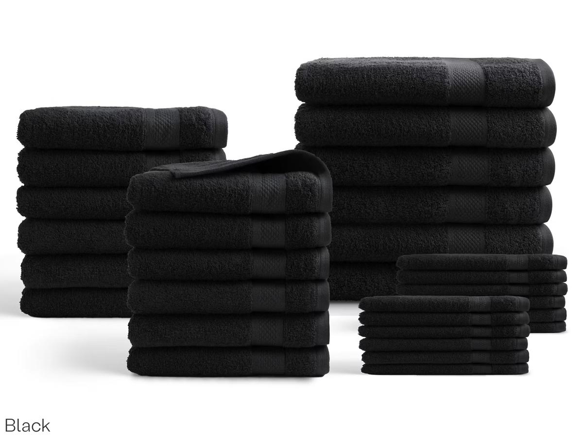 DoubleDry Badtextiel Set Hotel Collectie - 30-delig - 500 g/m² - Bordeaux