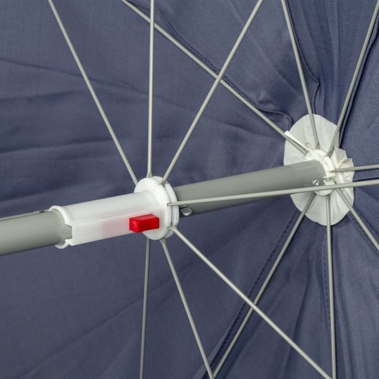 Bo-Camp - Parasol - Met knikarm - Ø 165 cm - Blauw