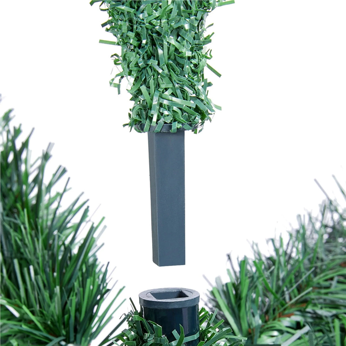 Yaheetech Kunstkerstboom - Groen - 110 x 183 cm - Opvouwbare Metalen Standaard
