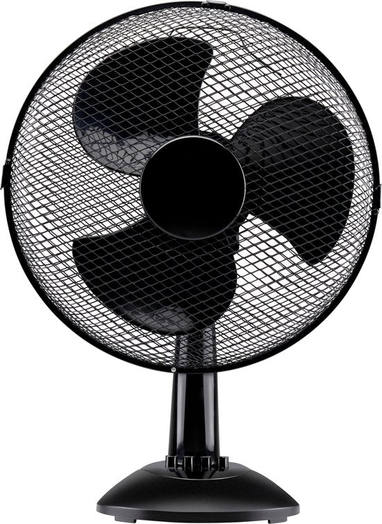 Lifetime Air Tafelventilator 35W - Ventilator voor Tafel en Bureau - met Handvat, 3 Snelheden en Kantelbare Functie - Geruisloos 65dB - Zwart