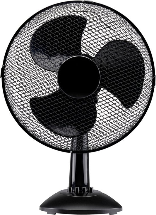 Lifetime Air Tafelventilator 35W - Ventilator voor Tafel en Bureau - met Handvat, 3 Snelheden en Kantelbare Functie - Geruisloos 65dB - Zwart