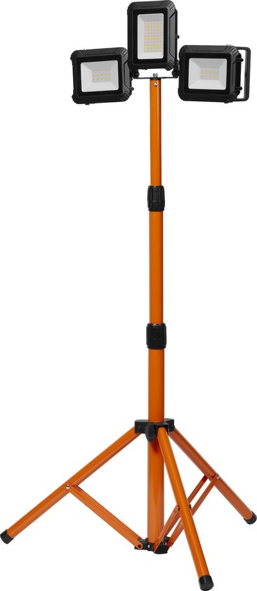 LEDVANCE Werklamp armatuur LED: voor verdieping, WERKLAMP BATTERIJ STATIEF / 4-,- W, 22-…24- V, stralingshoek: 11-, Koel Wit, 4- K, behuizingmateriaal: aluminium/plastic, IP54