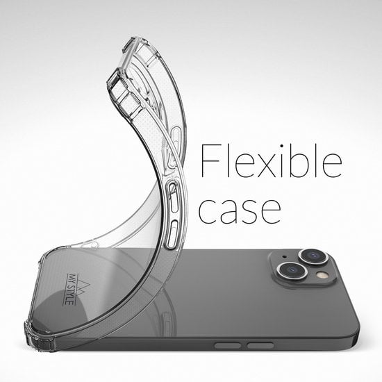 My Style Protective Flex Doorzichtig Telefoonhoesje geschikt voor Samsung Galaxy S10 Hoesje Flexibel TPU Backcover Shockproof - Transparant