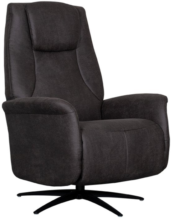 LABEL51 Stockholm Fauteuil - Grijs - Stof - One Size - - - Draaibaar - Met Armleuning